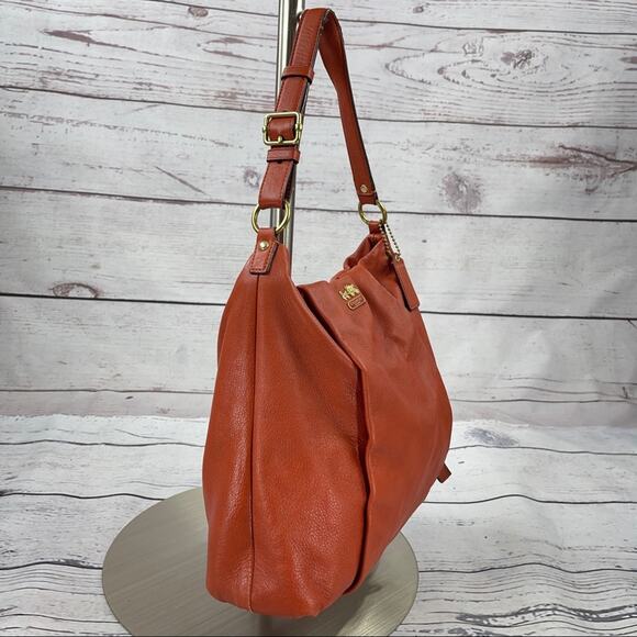 Coach hobo orange Madison Isabelle Leather shoulder - Picture 2 of 16